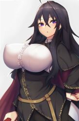 breasts cane dronya fully_clothed kamokatatsumuri labyrinth_of_refrain large_breasts nipple_bulge nippon_ichi_software