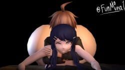 3d ass breasts completely_nude completely_nude_female danganronpa danganronpa:_trigger_happy_havoc danganronpa_1 funmina huge_ass large_ass large_breasts maizono_sayaka naegi_makoto sex straight_hair thick_ass unseen_male_face