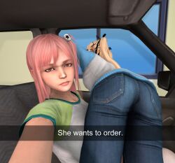 3d auty blonde_hair dead_or_alive female he_wants_to_order honoka_(doa) marie_rose meme pink_hair twintails