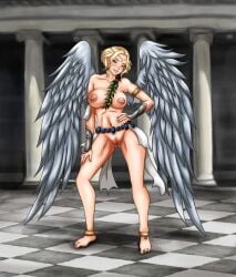 2022 alluring angel angel_(tekken) angel_wings barefoot blonde_hair breasts deviantart feet female female_focus female_only female_solo fighting_game final_boss hentai-foundry humanoid kyunamaori naked_female namco non-human nude nude_female pose posing solo_female solo_focus spread_wings standing tekken tekken_2 tekken_tag_tournament tekken_tag_tournament_2 video_game video_game_character video_game_franchise video_games white_wings winged_humanization winged_humanoid wings