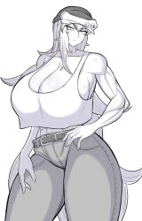 1girls bare_shoulders big_breasts big_thighs breasts busty clothed clothed_female clothes clothing female female_only fully_clothed gigantic_breasts hips huge_breasts huge_thighs human human_only humanoid hyperomizu large_breasts large_thighs long_hair massive_breasts massive_thighs solo solo_female thick thick_thighs thighs very_long_hair wide_hips