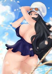 artist_request big_ass dress dressrosa female female_only hat long_hair nico_robin one_piece solo_female sunglasses