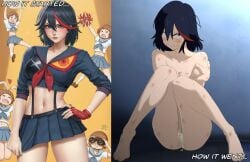 2girls 3rd_party_edit abuse after_rape anaxus angry bad_end before_and_after before_rape cum cum_in_pussy defeated female female_only hand_on_hip instant_loss_2koma kill_la_kill knees_together_feet_apart looking_at_viewer mankanshoku_mako matoi_ryuuko multiple_girls rape sciamano240 sex smug tagme tears text