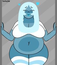 bbw blue_diamond_(steven_universe) cartoon_network chubby diamond_authority female gem_(species) kissing pov pressed_on_glass steven_universe tagme thesketchyside