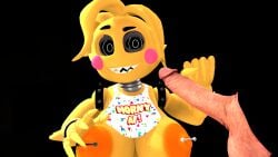 1080p 1boy 1girls 3d 3d_(artwork) anthro avian_humanoid big_breasts breast breasts disembodied_penis five_nights_at_freddy's five_nights_at_freddy's_2 fnaf loverofmemes penis scottgames sfm source_filmmaker straight stylized toy_chica_(fnaf)