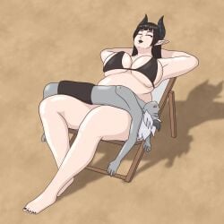 1boy 1girls ass beach belly big_ass big_belly big_breasts big_dom_small_sub bigger_dom bigger_female bikini bikini_top black_lipstick bound breasts brown_hair chubby death_by_snoo_snoo demon demon_girl demon_horns dominant dominant_female fat female femdom finger_in_mouth gentle_femdom gentle_mommy goth goth_girl grey_body grey_skin horns imp large_ass large_breasts larger_female legs love male malesub mommy_kink monster_girl nude_female nude_male nude_male_nude_female overweight ownership pale-skinned_female pale_skin plump purple_eyes sand seaside size_difference size_play slave smaller_male straight submissive submissive_male succubus sucking taller_female thick_thighs tights tummy van_(vanilireph) vanilireph very_high_resolution voluptuous white_hair white_skin