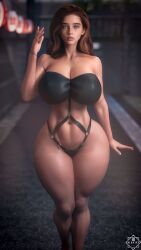 1girls 3d adeline_(aero3dx) aero3dx artist_name athletic athletic_female big_breasts breasts busty female female_only fit fit_female gigantic_thighs hips hourglass_figure huge_breasts huge_thighs human large_breasts large_thighs legs light-skinned_female light_skin lips massive_thighs mature mature_female mirage3dx muscle muscular navel original original_character photorealism realistic shiny shiny_skin solo thick thick_legs thick_thighs thighs thunder_thighs thunderthighs toned toned_female voluptuous waist watermark wide_hips