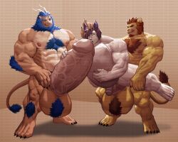 abs anal balls bara biceps excessive_cum furry gay hyper hyper_balls hyper_genitalia hyper_penis hyper_testicles male male_focus male_only muscles muscular muscular_arms muscular_ass muscular_back muscular_legs muscular_male muscular_thighs nipples nunudodo pecs penis stomach_bulge testicles veins veiny_penis yaoi