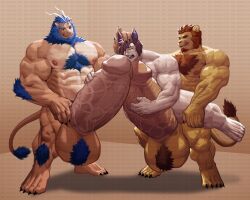 abs balls bara biceps excessive_cum furry gay hyper hyper_balls hyper_genitalia hyper_penis hyper_testicles male male_focus male_only muscles muscular muscular_arms muscular_ass muscular_back muscular_legs muscular_male muscular_thighs nipples nunudodo pecs penis testicles veins veiny_penis yaoi