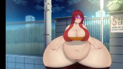 1girls animated bbw belly big_belly clothed clothing fat glasses hungry hyper hyper_ass hyper_breasts hyper_hips jiggle jiggling jiggling_ass krabopolis krabopolis_(oc) morbidly_obese obese red_hair soft_breasts talking talking_to_viewer thick_thighs thighhighs thighs video virtual_youtuber vtuber