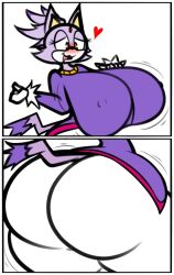 blaze the cat from sega by puffster3