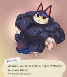 abs animal_crossing biceps crimsonrabbit furry gay hyper hyper_balls hyper_genitalia hyper_penis hyper_testicles male male_focus male_only muscle muscles muscular muscular_arms muscular_ass muscular_back muscular_legs muscular_male muscular_thighs nipples pecs punchy_(animal_crossing) shortstack veins veiny_penis