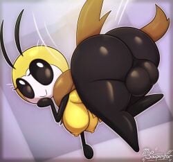 1futa antennae anthro anthro_only anthrofied ass ass_bigger_than_head backsack balls bee big_ass big_balls big_breasts big_butt black_eyes black_sclera black_skin bottom_heavy breasts bubble_ass bubble_butt dickgirl edit fat_ass full_body futa_only futanari game_freak gynomorph hips huge_ass huge_breasts huge_butt humanoid hyper_ass hyper_butt insect_girl insect_humanoid insects large_ass large_breasts large_butt light_skin looking_at_viewer looking_back miso_souperstar nintendo nub_feet one_knee_up pokémon_(species) pokemon pokemon_(species) ribombee shortstack shortstop smile smiling smiling_at_viewer solo solo_futa text thick thick_ass thick_thighs thighs voluptuous watermark white_pupils wide_hips yellow_skin