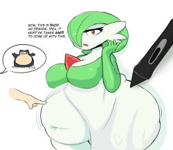 1girls 2019 ass bbw belly big_ass big_belly chubby chubby_female english english_text female female_focus fourth_wall game_freak gardevoir hi_res high_resolution highres hips huge_ass huge_belly large_ass large_belly mysterydad navel nintendo obese_female pokemon pokemon_(species) pokemon_rse red_eyes snorlax text wide_hips