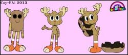 anthro character_sheet deer female female_only furry looking_at_viewer looking_back penny_fitzgerald penny_fitzgerald_(before_canon_real_form) penny_fitzgerald_(peanut) shell solo solo_female the_amazing_world_of_gumball undressing unofficial_design