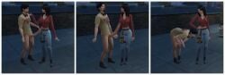 1boy 1girls 2022 3d beard big_penis black_hair couple female kicking_balls long_hair long_penis male matrixsims normal_breasts nude_male penis sims4 tamakeri the_sims the_sims_4