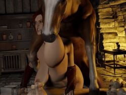 1animal 1girls 3d angry animated bestiality big_breasts breast_sucking breasts dicesfm equine female_human/male_feral feral_on_female feral_on_human feral_penetrating_human gif horse human interspecies red_hair standing_sex sucking_nipples the_witcher_(series) the_witcher_3:_wild_hunt triss_merigold vicesfm zoophilia