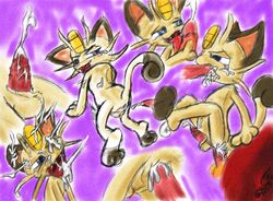 bukkake cum feline gay gs-fox gsfox male meowth messy penetration penis pokemon pokã©mon sex