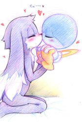 blush cotora heart huepow kissing klonoa klonoa_(series) nude