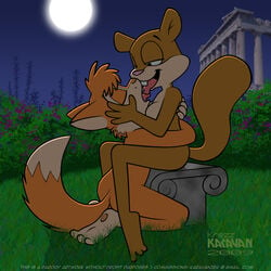 1:1 2009 anthro anthro_on_anthro breasts canid canine closed_eyes detailed_background duo edward_(school_days) female fox french_kissing full_moon fur furry karavan kissing krezz_karavan male male/female mammal moon nickelodeon night nude open_mouth outside rodent romantic_ambiance sandy_cheeks sciurid side_view sky smooth_skin spongebob_squarepants straight toony