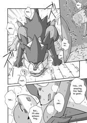 comic floatzel luxray mikazuki_karasu penetration penis pokemon pokemon_(species) pussy rocks sex vaginal_penetration