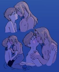 alphonse_elric brothers edward_elric fullmetal_alchemist gay incest multiple_poses shirtless yaoi yoshish53941950