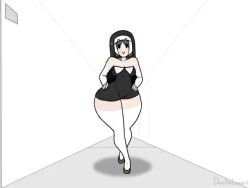 1girls 2d 2d_animation alternate_version_available animated ass bed big_ass big_butt black_clothing black_eyes bob_cut bottom_heavy bottomless butt clothed clothing curvaceous curvy curvy_body curvy_female curvy_figure doctorloops dr._livesey_walk_(meme) dr_livesey edit elbow_gloves english english_text female female_only gloves grey_hair hands_on_hips hospital large_ass legs light-skinned_female light_skin meme mob_face mona_(doctorloops) music nun nun's_habit nun_outfit oc official_edit original_character short_hair small_breasts smile solo sound sound_effects tagme text thick thick_ass thick_thighs thigh_highs thighhighs video voluptuous walk_cycle walking walking_towards_viewer white_background wide_hips