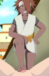 1boy1girl akimichi_chouchou barefoot boruto:_naruto_next_generations chubby chubby_female clothed_female_nude_male clothed_sex dark-skinned_female dark_skin faceless_male female_focus femdom fetish foot_fetish footjob footjob_with_one_foot grin hair_over_one_eye interracial kimono light-skinned_male light_skin long_hair male/female naruto naruto_(series) orange_hair panties penis raised_leg rantuahelax sex smile stepping_on_penis tied_hair twintails yellow_eyes