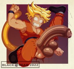 abs balls biceps blackbear dragon_ball hyper hyper_balls hyper_genitalia hyper_penis hyper_testicles male male_focus male_only muscles muscular muscular_arms muscular_ass muscular_back muscular_legs muscular_male muscular_thighs nipples pecs penis super_saiyan testicles veins veiny_penis