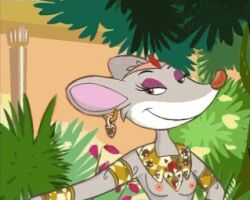 animated anthro breasts female geronimo_stilton_(series) gif group low_res mammal mouse murid murine pussy rodent serram04 solo thea_stilton thea_stilton_(series)