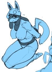 anthro anthro_only big_breasts brazilian brazilian_female breasts caveira_(rainbow_six) female janjin192 lucario lucaveira_(janjin192) pokemon pokemon_(species) pokemon_only rainbow_six rainbow_six_siege tagme