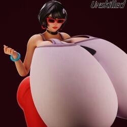 big_ass big_breasts breasts breasts_bigger_than_torso bubble_butt evie_(fortnite) fortnite huge_ass huge_breasts hyper hyper_breasts lipstick ridiculous_breast_size sunglasses tagme tinted_eyewear unski113d