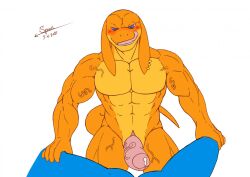 4_ears abs anthro bangaa biceps big_pecs big_penis blue_eyes blush duo final_fantasy first_person_view genitals imminent_sex licking licking_lips locke_(spoongod) looking_at_viewer male multi_ear muscular muscular_male open_mouth orange_body pecs penis signature simple_background slit smile solo solo_focus spoongod square_enix teeth tongue tongue_out vein video_games white_background