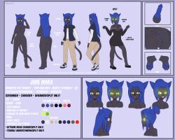 1futa 2022 2d 2d_(artwork) anthro anus areolae ass blue_hair breasts chest_tuft cleavage clothing color dress feline flyingtrace fully_sheathed furry furry_only futa_only futanari glowing_eyes green_eyes june_(flyingtrace) korat model_sheet nude oc original original_character paws penis self_upload sheath shoes solo solo_focus solo_futa split_form spread_anus tail