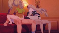 2boys 2girls 3d animated artist_request ass clothed_sex cowgirl_position danganronpa danganronpa_2:_goodbye_despair foursome gundham_tanaka kazuichi_souda koikatsu no_sound saionji_hiyoko sex sonia_nevermind straight straight_hair super_danganronpa_2 tagme vaginal_penetration vaginal_sex video