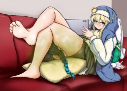 2boys ass_on_face blonde_hair blue_hair bridget facesitting fart fart_cloud fart_fetish farting farting_in_face femboy genshin_impact guilty_gear kubang1001 male male/male male_only smell torture venti_(genshin_impact)