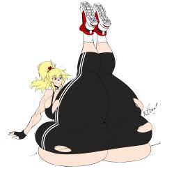 1girls ass_bigger_than_body ass_bigger_than_head ass_bigger_than_torso ass_body big_ass big_breasts breasts breasts_bigger_than_head enormous_ass enormous_breasts fat_ass female fitness gigantic_ass huge_ass huge_breasts hyper hyper_ass hyper_thighs long_hair massive_ass massive_breasts rust_and_bolts tagme thick_thighs torn_clothes torn_clothing wide_hips working_out