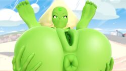 1girls 3d anus ass donut_anus female female_focus green_body green_skin hi_res highres jeggosfm large_ass naked peridot_(steven_universe) puckered_anus puffy_anus puffy_pussy solo source_filmmaker steven_universe tagme vagina