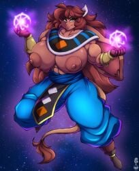 1girls 2020 4k abs abstract_background absurd_res anthro areola athletic athletic_anthro athletic_female beerus_(cosplay) biceps big_areola big_breasts big_ears bovid bovine breasts brown_body brown_fur brown_hair busty cattle clothed clothing cosmic_background cosplay curvaceous curvy curvy_figure dated digital_drawing_(artwork) digital_media_(artwork) dragon_ball dragon_ball_super eyelashes female female_focus female_only fit fit_female floppy_ears freckles freckles_on_breasts fur furry god_of_destruction goddess_of_destruction green_eyes hair hi_res horn huge_areola huge_breasts large_breasts las_lindas long_ears long_hair long_tail looking_at_viewer mammal mora_linda muscular muscular_anthro muscular_female nipples smile solo space space_background superix thick_thighs topless topless_anthro topless_female voluptuous watermark webcomic wide_hips