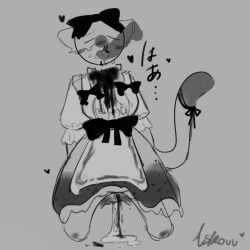 blood blood_on_face blood_stain bow cat_ears cat_tail clothed countryhumans countryhumans_girl cum_in_mouth cum_in_pussy cum_leaking_out_of_pussy japan_(countryhumans) lolita_fashion neko rape skirt sobbing vent_art