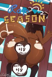 4_ears absurd_res anthro anus ass balls big_anus big_balls big_butt brown_anus brown_balls brown_body brown_ears brown_fur brown_penis brown_tail butt_markings censored censored_anus censored_balls chal claws cover cover_art cover_page curvy_figure dark_ears dark_hair digital_media_(artwork) ear_markings english_text facial_markings fence fur genitals girly hair head_markings hi_res huge_butt ineffective_censorship leg_markings male markings multi_ear multicolored_ears multicolored_hair nude pawpads penis puffy_anus raljoy signature simple_background socks_(marking) solo text tojol two_tone_ears two_tone_hair two_tone_tail voluptuous white_ears white_markings white_tail