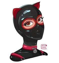 bell bell_collar cat_hears catgirl collar collared female female_only femsub latex latex_hood latex_suit missdomme petgirl petplay slave slave_collar slavegirl