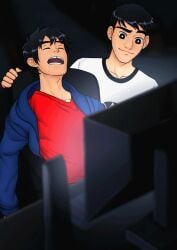 2boys animated asleep big_hero_6 black_hair blush boner bulge cum cum_dripping_from_penis cum_on_clothes cum_on_hand cumshot erection_under_clothes excessive_precum exposed_penis gay gay_handjob gay_incest gay_sex gif handjob hiro_hamada holding_penis incest kiss kissing kissing_cheek looking_at_penis male male/male male_only marvel masturbating_other orgasm_from_handjob penis_awe penis_grab penis_out pleasure_face precum precum_drip red_shirt sleeping slideshow smile spoken_heart spread_legs stroking_cock suprised tadashi_hamada unzipped_pants x-ray yaoi