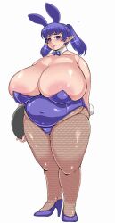 1girls 2017 areola_slip astraea13 bbw belly belly_bulge blue_eyes blue_hair breasts bunny_ears bunnysuit chubby chubby_female cleavage curvaceous curvy female female_focus fishnet_legwear fishnet_stockings fishnets gigantic_breasts heels hi_res high_resolution highres hips huge_breasts looking_at_viewer matching_hair/eyes solo solo_female solo_focus thick_thighs thighs tummy voluptuous wide_hips