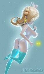 1girls 3d 3d_(artwork) anus artist_name ass big_breasts blonde_hair crown earrings eyes_covered feet female finger_in_mouth large_breasts light-skinned_female light_skin malteadota mario_(series) nintendo nipples princess_rosalina pussy simple_background solo solo_female solo_focus suggestive suggestive_look super_mario_galaxy thick_thighs thighhighs thighs vagina visible_nipples voluptuous wand