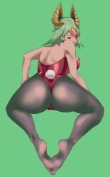 alternate_costume ass ass_focus black_pantyhose bunny_girl bunnysuit dragon_blanche fire_emblem fire_emblem_heroes laegjarn_(fire_emblem) leotard nintendo pantyhose