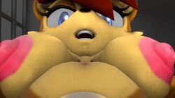 3d animated blowjob cum cum_in_mouth five_(artist) furry futa_only futanari looking_at_viewer looking_pleasured mp4 pov sally_acorn sonic_(series) sonic_the_hedgehog_(archie) sound source_filmmaker tagme taker_pov video