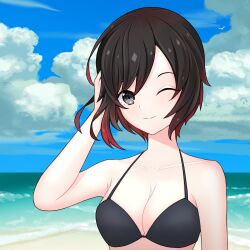 armpits bikini bikini_top female ruby_rose rwby vizuruf