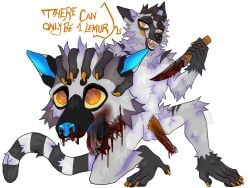 anthro bigcock blood bodily_fluids decapitation deep_throat duo genitals gore guro halloween headless hi_res holidays invalid_tag knife lemur lenny_(disambiguation) male male/male male_death mammal neck_fucking necrophilia oral oral_penetration penetration penis primate ring-tailed_lemur severed_head strepsirrhine that1opossum yaoi