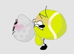golf ball (bfdi) from battle for dream island by thatboringfellow